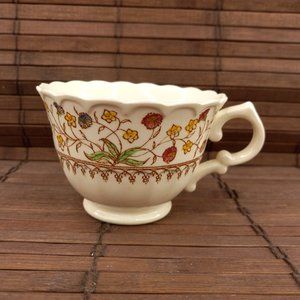 Vintage Vernon Kilns Desert Bloom Footed Tea Cup Coffee Cup